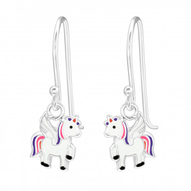 Unicorn - 925 Sterling Silver Kids Earrings SD41033