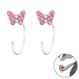 Butterfly - 925 Sterling Silver Kids Earrings SD43460