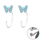 Butterfly - 925 Sterling Silver Kids Earrings SD43461
