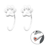 Paw Print - 925 Sterling Silver Kids Earrings SD43467