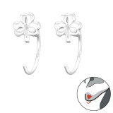 Three-Leaf Clover - 925 Sterling Silver Kids Earrings SD43468