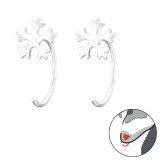 Snowflake - 925 Sterling Silver Kids Earrings SD43470
