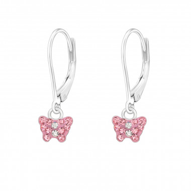 Butterfly - 925 Sterling Silver Kids Earrings SD44069