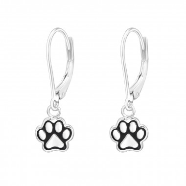 Paw Print - 925 Sterling Silver Kids Earrings SD44072