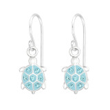 Turtle - 925 Sterling Silver Kids Earrings SD45047