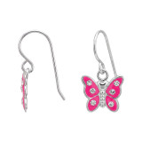 Butterfly - 925 Sterling Silver Kids Earrings SD50699