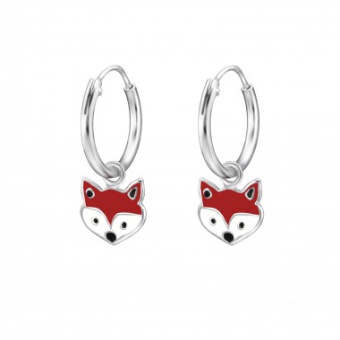 Fox - 925 Sterling Silver Kids Hoops SD28050