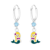 Mermaid - 925 Sterling Silver Kids Hoops SD32897