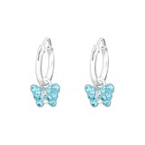 Butterfly - 925 Sterling Silver Kids Hoops SD33950