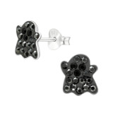 Ghost - 925 Sterling Silver Kids Ear Studs with Crystal SD46129
