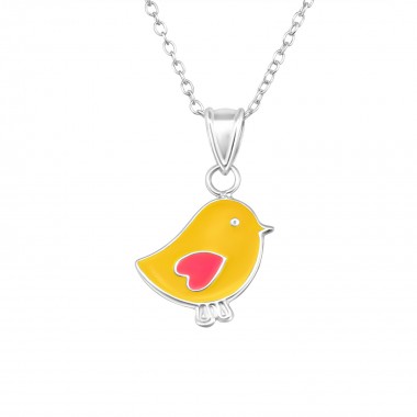 Chicken - 925 Sterling Silver Kids Necklaces SD20341