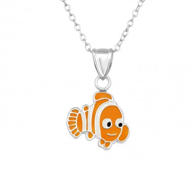 Fish - 925 Sterling Silver Kids Necklaces SD20342