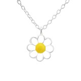 Flower - 925 Sterling Silver Kids Necklaces SD20346