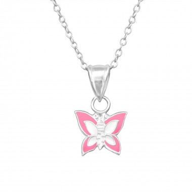 Butterfly - 925 Sterling Silver Kids Necklaces SD20350