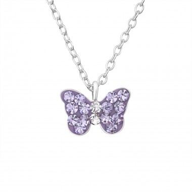 Butterfly - 925 Sterling Silver Kids Necklaces SD21928