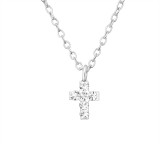 Cross - 925 Sterling Silver Kids Necklaces SD22112