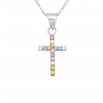 Cross - 925 Sterling Silver Kids Necklaces SD22519 Cross - 925 Sterling Silver Kids Necklaces SD22519