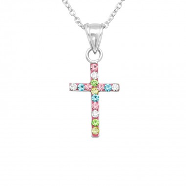 Cross - 925 Sterling Silver Kids Necklaces SD22519