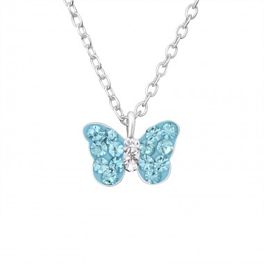 Butterfly - 925 Sterling Silver Kids Necklaces SD24658