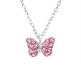 Butterfly - 925 Sterling Silver Kids Necklaces SD24739