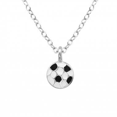 Football - 925 Sterling Silver Kids Necklaces SD24895