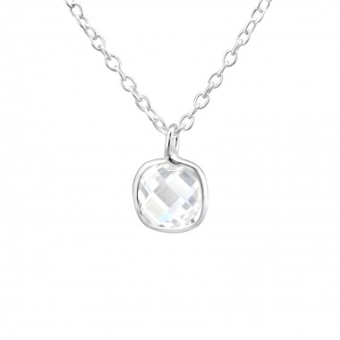 Square - 925 Sterling Silver Kids Necklaces SD27954