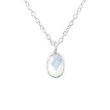 Oval - 925 Sterling Silver Kids Necklaces SD27986