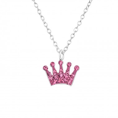 Crown - 925 Sterling Silver Kids Necklaces SD29856