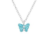 Butterfly - 925 Sterling Silver Kids Necklaces SD29868