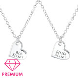Sister's Love - 925 Sterling Silver Kids Necklaces SD31093