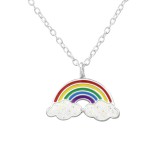 Rainbow - 925 Sterling Silver Kids Necklaces SD32001
