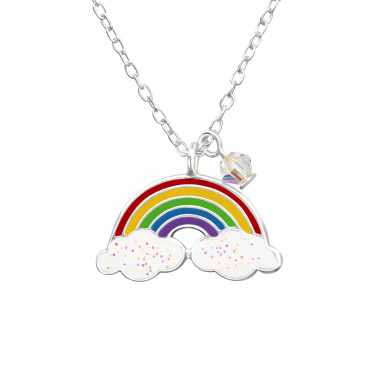 Rainbow - 925 Sterling Silver Kids Necklaces SD32741