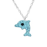 Dolphin - 925 Sterling Silver Kids Necklaces SD33086