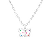 Butterfly - 925 Sterling Silver Kids Necklaces SD35182