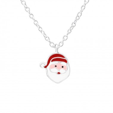 Santa Clause - 925 Sterling Silver Kids Necklaces SD35184