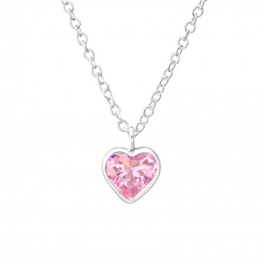 Heart - 925 Sterling Silver Kids Necklaces SD35275