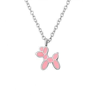 Dog - 925 Sterling Silver Kids Necklaces SD36356