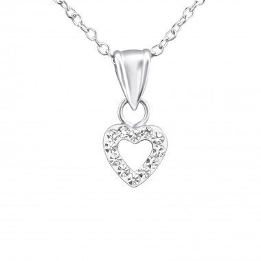 Heart - 925 Sterling Silver Kids Necklaces SD36550