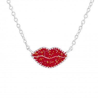 Lips - 925 Sterling Silver Kids Necklaces SD36704