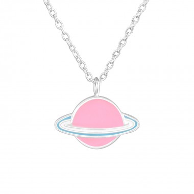 Saturn - 925 Sterling Silver Kids Necklaces SD36708