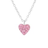 Heart - 925 Sterling Silver Kids Necklaces SD37538