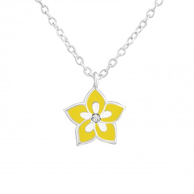 Flower - 925 Sterling Silver Kids Necklaces SD37545