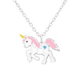 Unicorn - 925 Sterling Silver Kids Necklaces SD37569