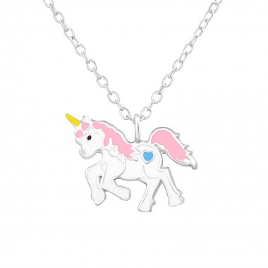 Unicorn - 925 Sterling Silver Kids Necklaces SD37569
