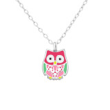 Owl - 925 Sterling Silver Kids Necklaces SD37601