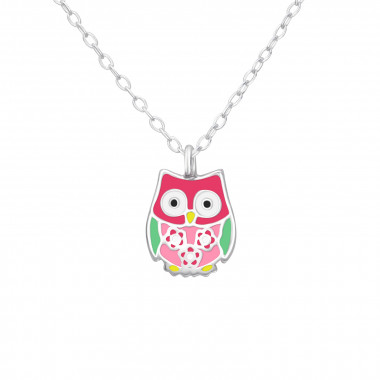 Owl - 925 Sterling Silver Kids Necklaces SD37601