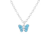 Butterfly - 925 Sterling Silver Kids Necklaces SD37645