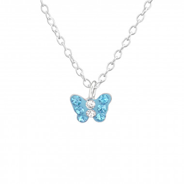 Butterfly - 925 Sterling Silver Kids Necklaces SD37645