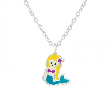 Mermaid - 925 Sterling Silver Kids Necklaces SD39080