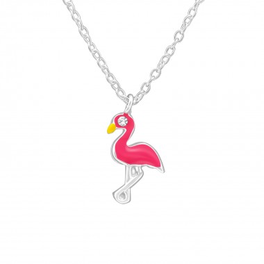 Flamingo - 925 Sterling Silver Kids Necklaces SD39081